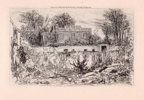 “The ‘Lilacs’, his home at Romainville.”