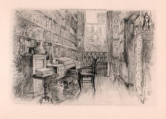 “De Kock's study for forty years at 8 Rue Saint-Martin.”  (De Kock’s Study)