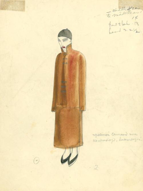 Costume design in Chinese Style (brown)