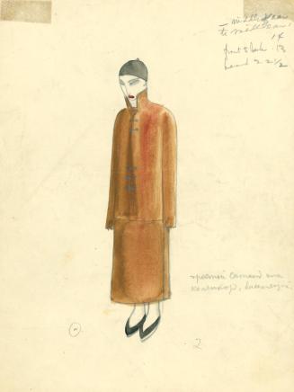 Costume design in Chinese Style (brown)