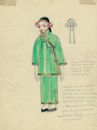 Costume design in Chinese Style (green)