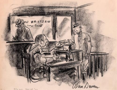 "Deliver this telegram to Noel Coward and wait for a riposte."