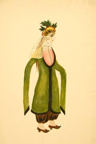 [Woman with Green Cloak and Veil]
