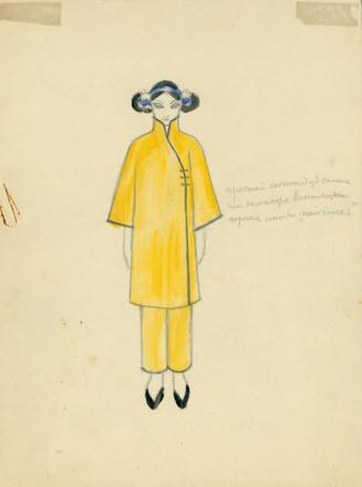 Costume design in Chinese Style (yellow)