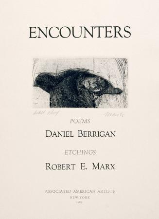 Cover page for Encounters, Poems by Daniel Berrigan