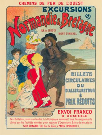 Poster for Excursions en Normandie et Bretagne