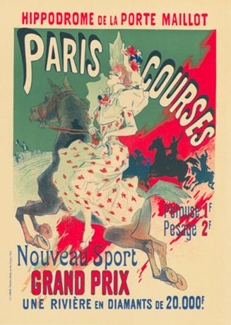 Poster for Hippodrome de la Porte Maillot, Paris, Courses