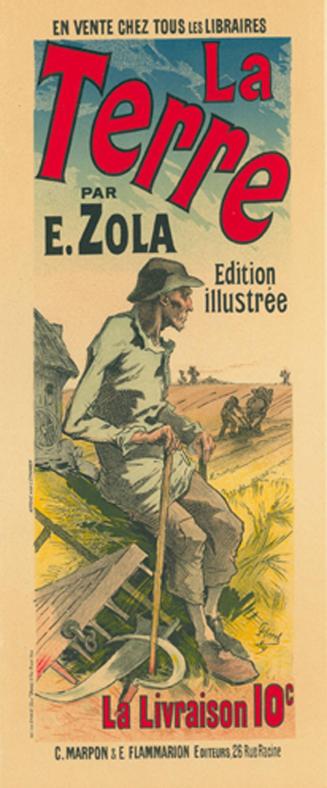 Poster for Zola's novel La Terre