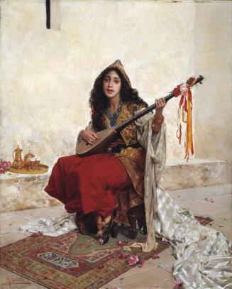 Oriental with Lute