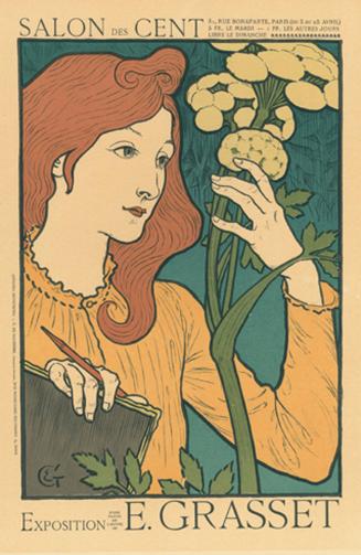 Poster for Salon des Cent Exposition E. Grasset