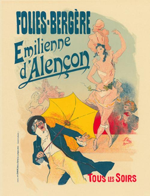 Poster for Folies-Bergere Emilienne d'Alencon
