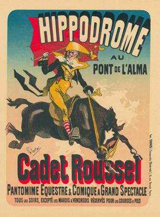 Poster fpr l'Hippodrome Cadet Roussel