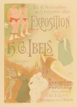 Poster for Exposition de Herni Gabriel Ibels