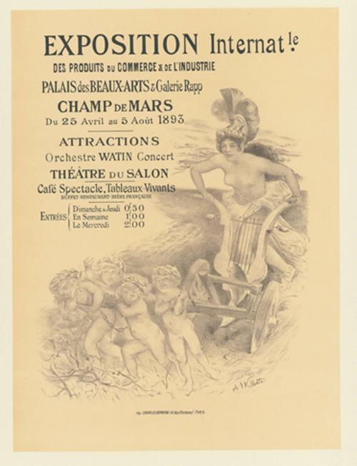 Poster for Exposition Internationale des Produits du Commerce et de l'industrie;