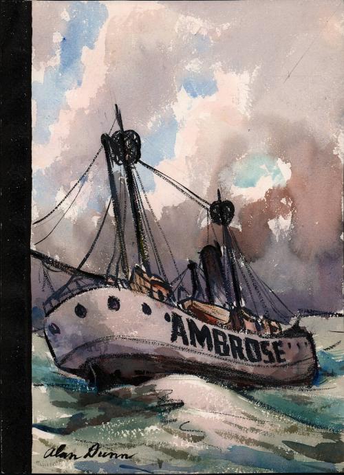 No caption (cover illustration -  ship "Ambrose")