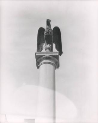 Untitled [sculpture of an eagle on a pillar]