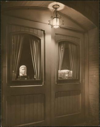 Untitled (bust in window), Greenwich Village, Today and Yesterday;