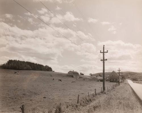 Untitled No. 211 (view of farm) - Route 1 Maine, going north between Houlton and Bridgewater