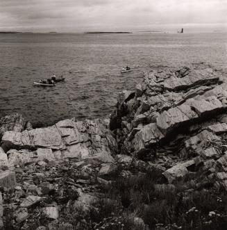 Lobster fishing off the coast of Maine, near Rockland