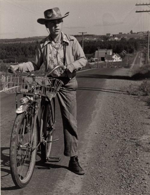 Boy on Bicycle, Maine