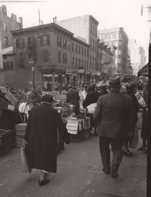 Sidewalk market on Bleecker Street