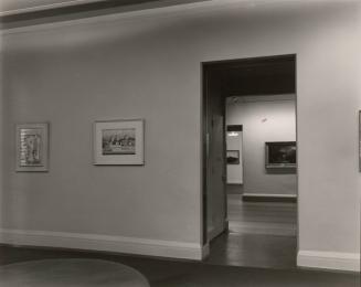 Untitled (interior of gallery) Greenwich Village, Today and Yesterday;