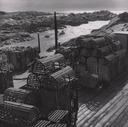 [Lobster traps on Mantinicus Island, Maine]