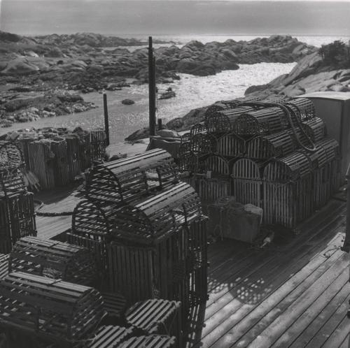 Lobster traps on Mantinicus Island, Maine