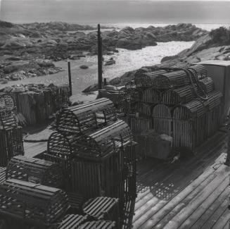 Lobster traps on Mantinicus Island, Maine