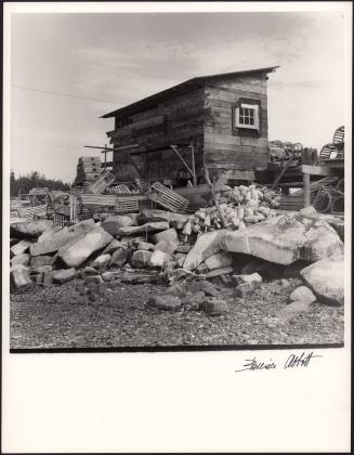 Lobster traps and shack, Matinicus Island