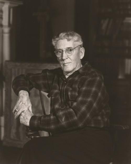 John Sloan in his studio at the Chelsea