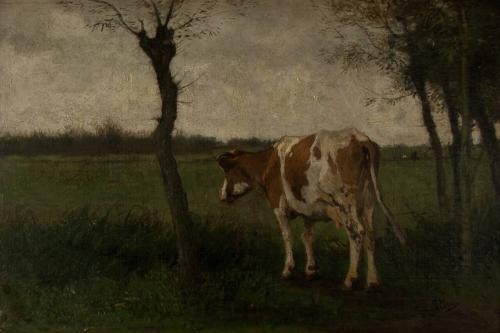 [Landscape with cow]