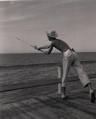 Fisherman on Pier, Daytona, Florida