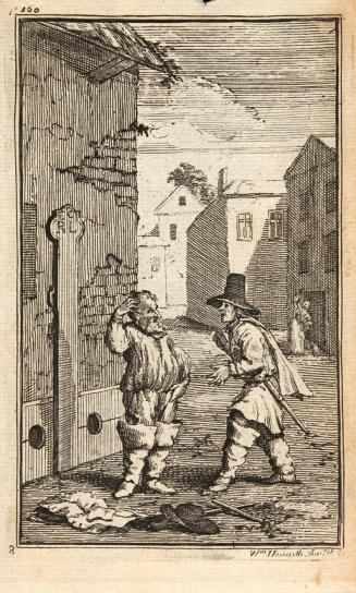 Book Illustration from Samuel Butler's "Hudibras" #4,  Hudibras disputing with Ralpho, page 160
