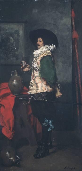A Cavalier by Ferdinand Roybet
