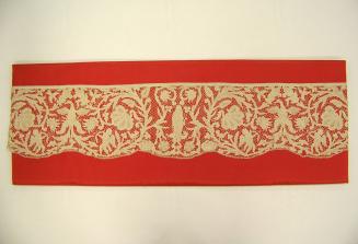 [Genoese or Milanese bobbin lace border]