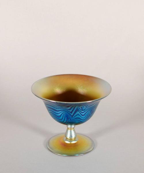 [Sherbet glass with King Tut pattern]