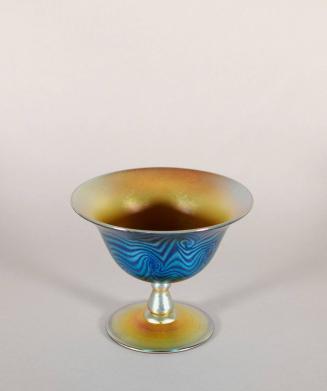 [Sherbet glass with King Tut pattern]
