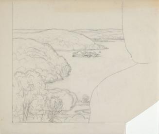 Landscape for Charles W. Jewett portrait