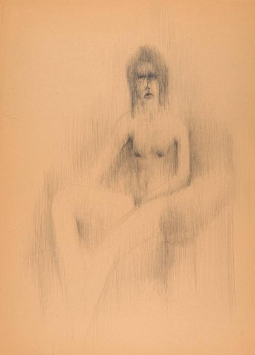 [Seated nude woman]