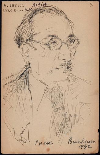Portrait of A. Iaricci - artist