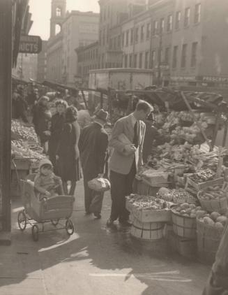 Sidewalk market on Bleecker Street