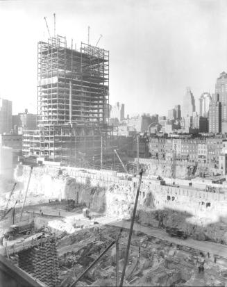 Rockefeller Center under construction