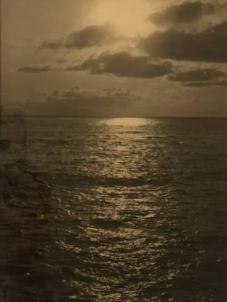untitled [ocean horizon, cloudy sky, sunset]