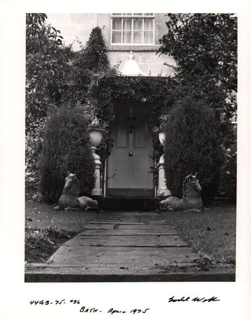 Doorway with horse statues, Bath